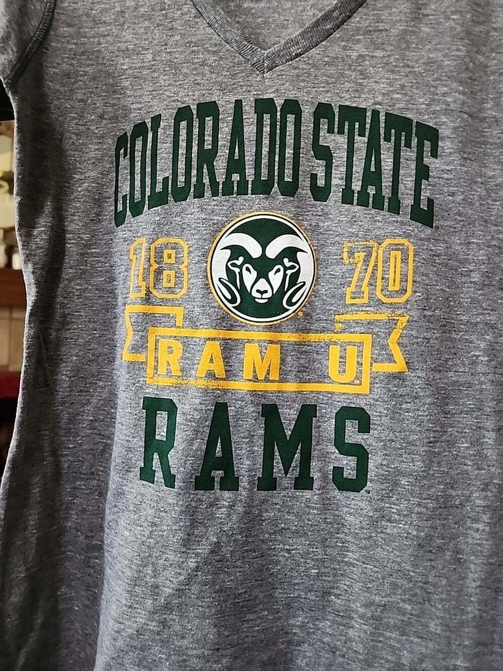 Pro Edge NCAA Colorado State Rams Women's Football T-Shirt Large A105 Excellent